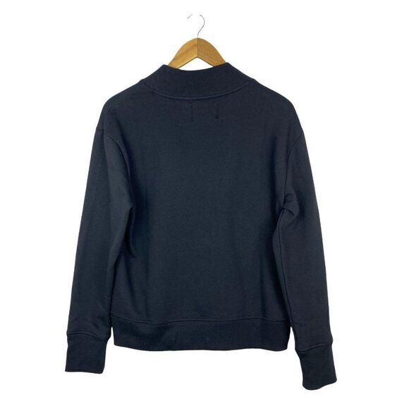 Champion Women's Black Mock Neck Script Logo French Terry Sweatshirt US S - Picture 2 of 6